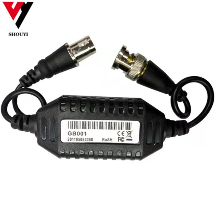Surveillance video anti-jamming device passive analog coaxial camera filter isolator