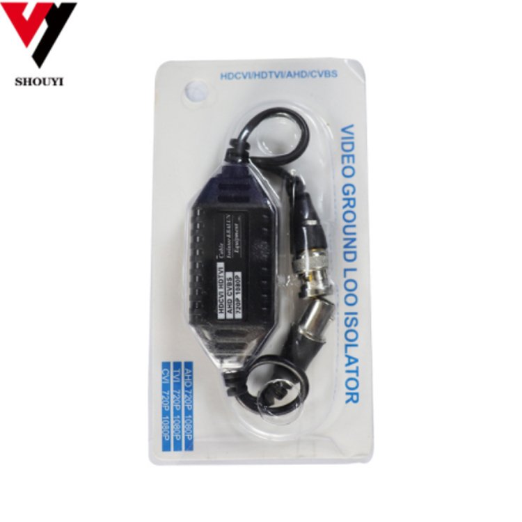 Surveillance video anti-jamming device passive analog coaxial camera filter isolator