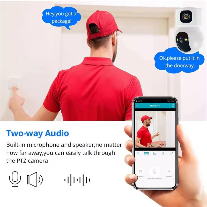 Home Mini Camera PTZ Wireless Human Motion Tracking Monitor With Plug Security Cameras WiFi Cameras