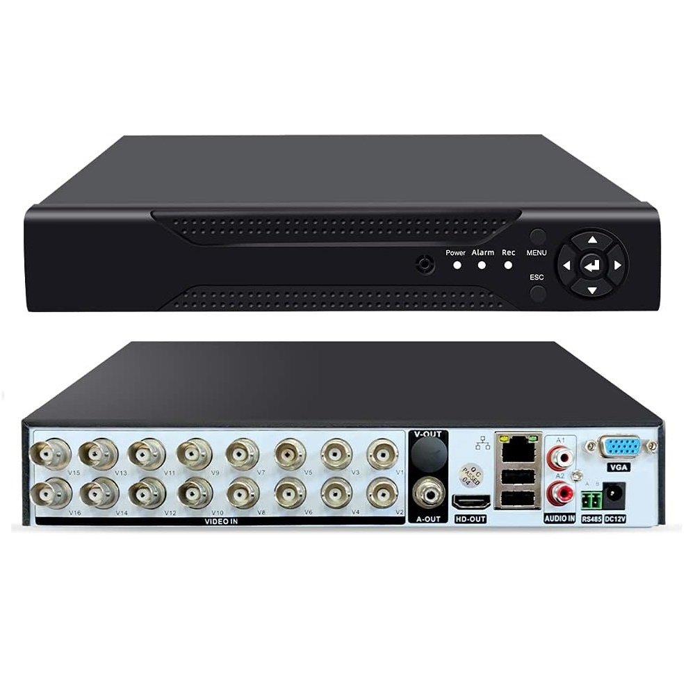 16 Channel 2MP 1080N 6-in-1 DVR H.265 16CH Security Digital Video Recorder Support Analog AHD/IP/TVI/CVBS/CVI/XVI Camera