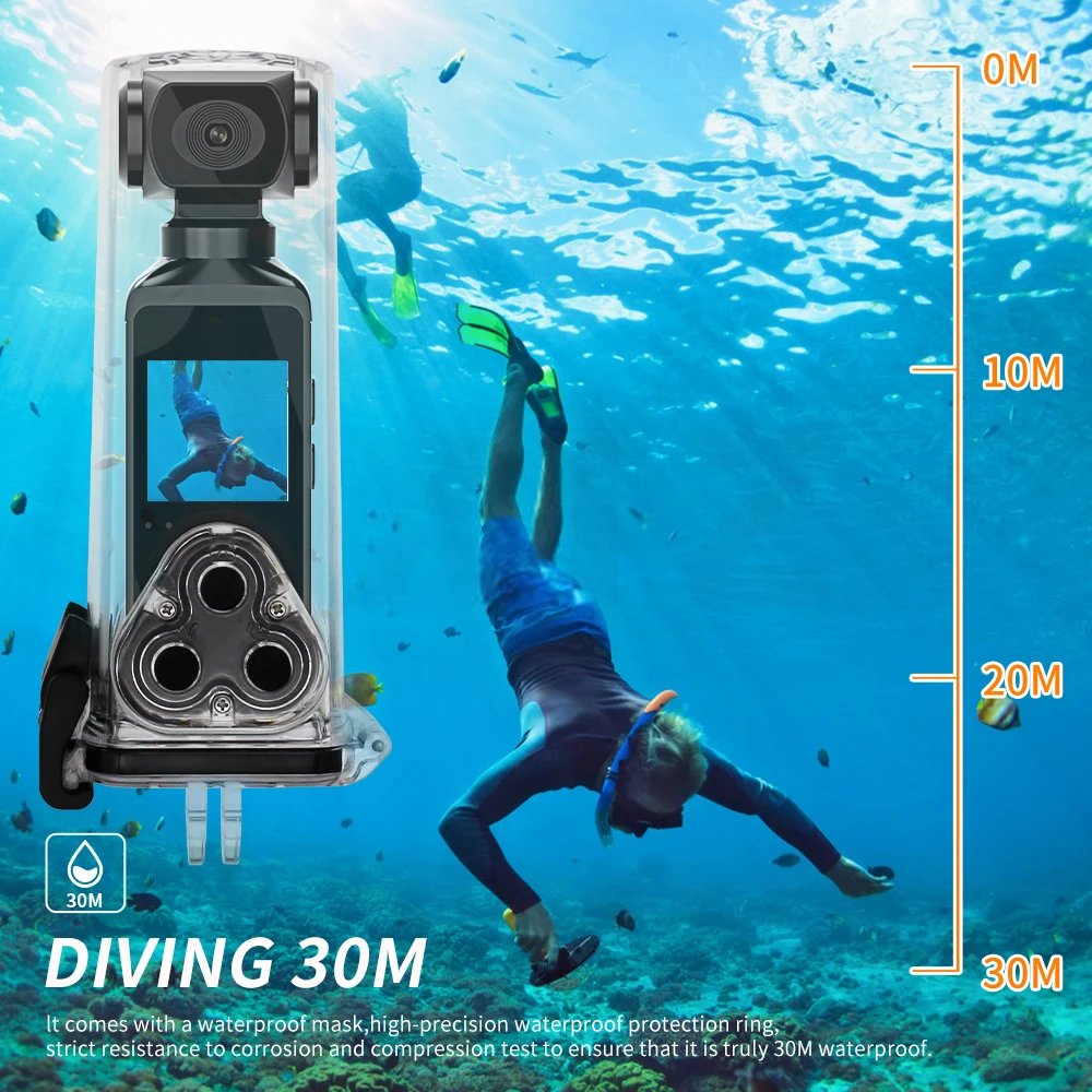 4K Ultra HD Pocket Action Camera 270 Rotatable Vlog Wifi Mini Sports Cam Waterproof Case Helmet Travel Bicycle Driver Recorder
