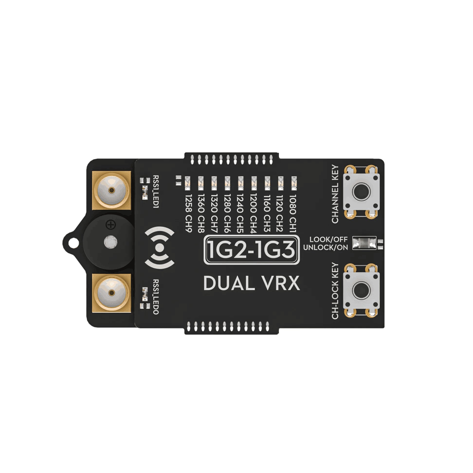 Flywoo 1G2-1G3 Dual VRX Analog 9CH LED Receiver Module Compatible with DJI Glasses V2 ultra-long range RC FPV Racing Camera