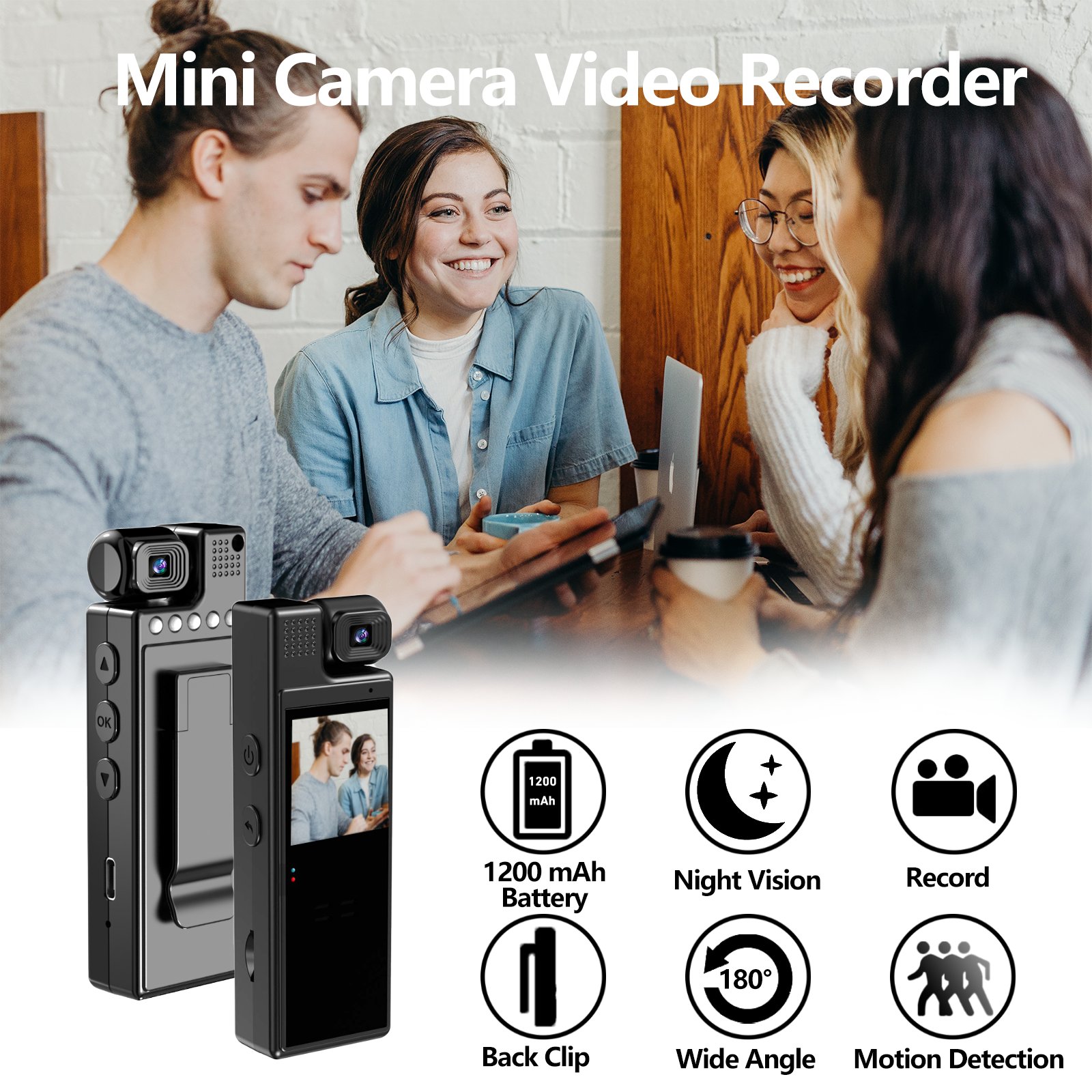 WIFI Mini Video Camera Wearable Pocket Camcorders 1080P Portable L09 Body Camera
