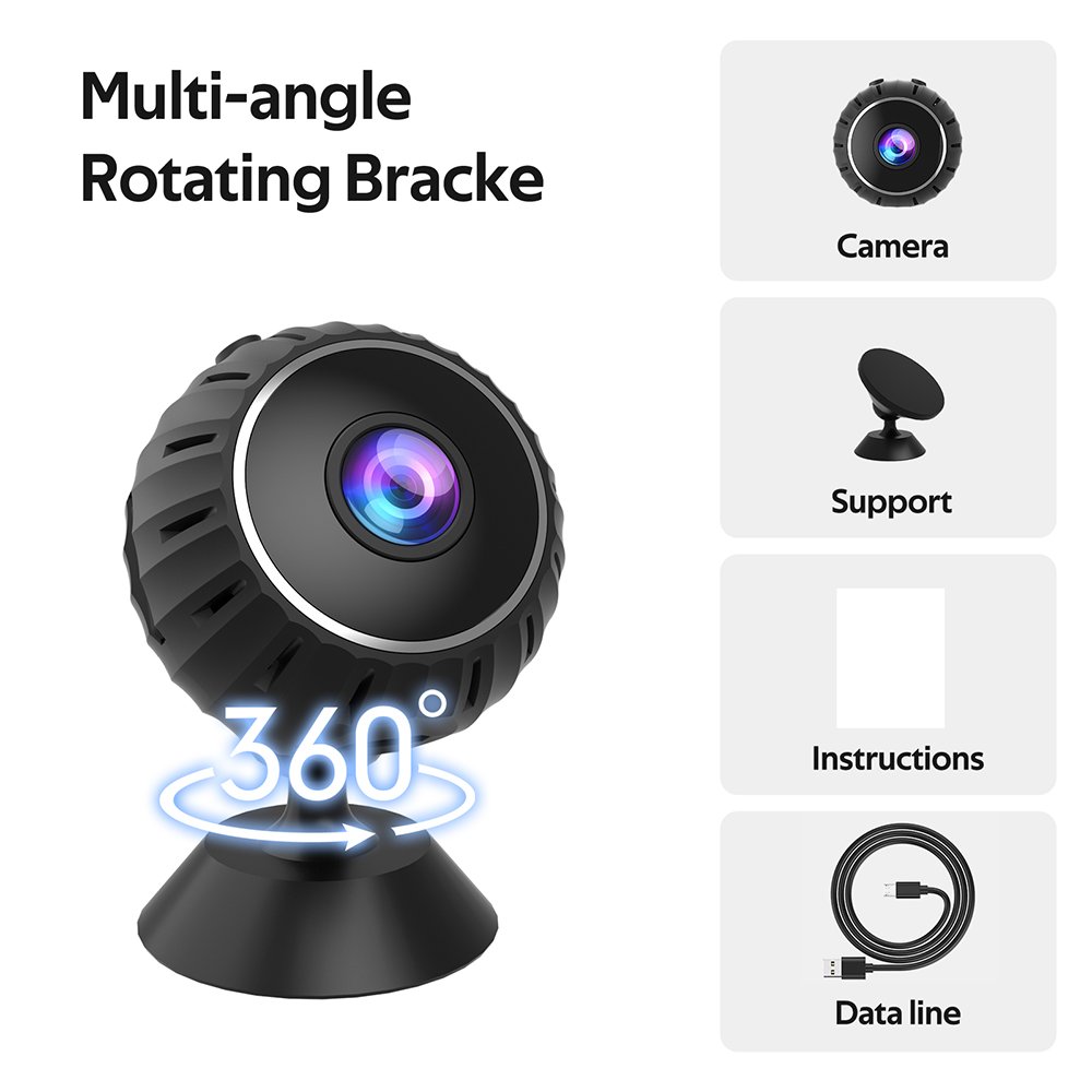 Wireless Mini WIFI 1080p Full HD IP Camera Night Version Voice Video Built In Microphone Recorder Mini Real Time Monitoring X10