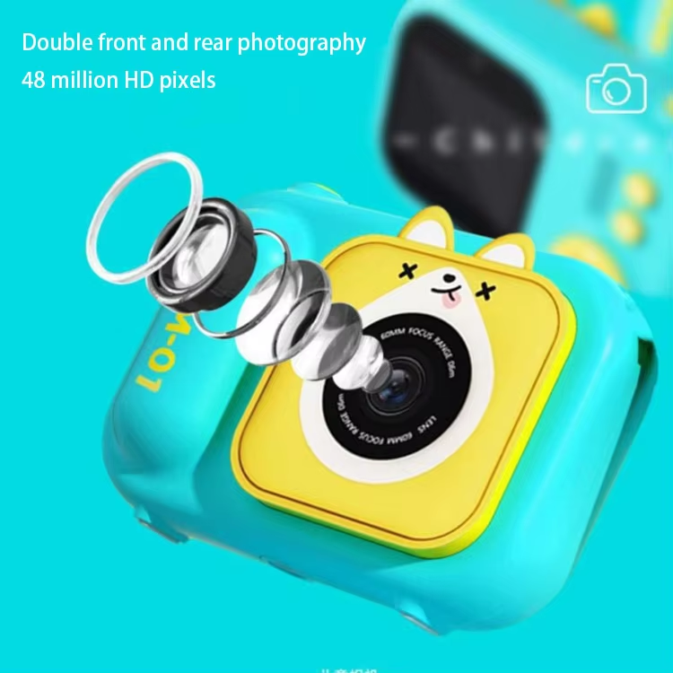 S11 Mini Kids Cameras 4800W Dual lens 2.4 inch Digital Selfie Children Camera Cute Cartoon Toy Christmas Gift Kid Camera