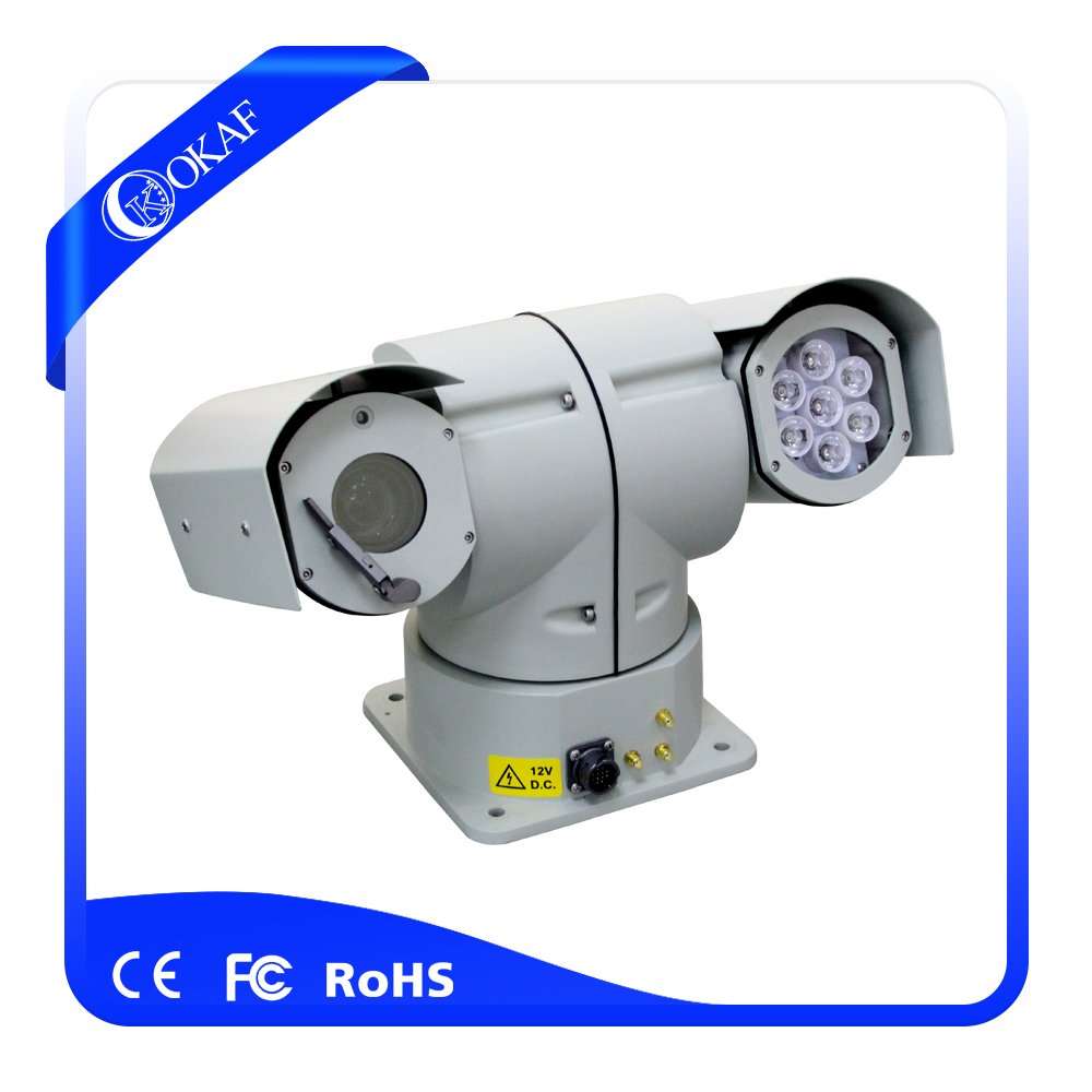 vehicle roof surveillance security camera SDI/AHD IP 360 degree rotation IR PTZ 30X zoom Network camera