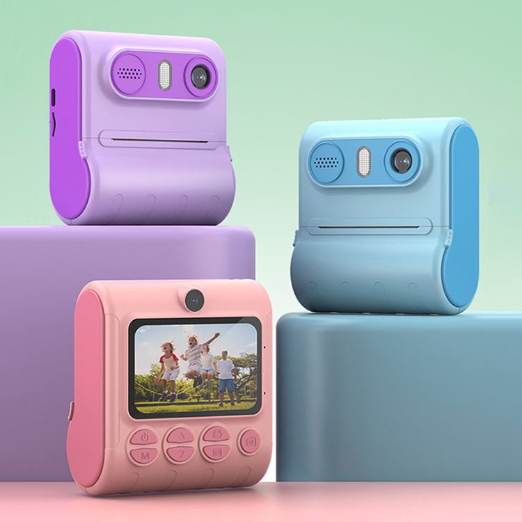 Children Instant Print Camera1080p HD Mini Camera With Thermal Photo Paper Digital Camera kids Gifts