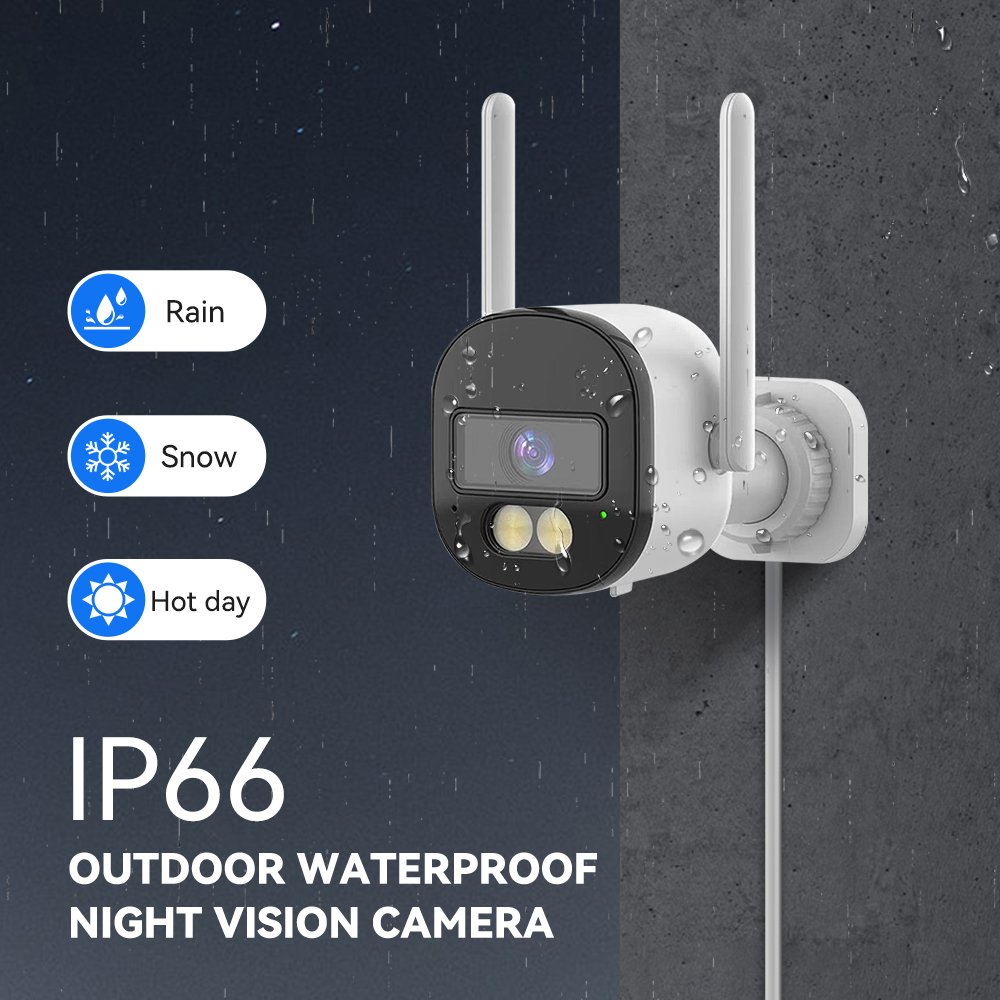Tuya Smart 4MP 6MP Waterproof Outdoor WIFI Bullet Camera Home Security Wireless IP Bullet Camera WIFI Home CCTV Network Camera