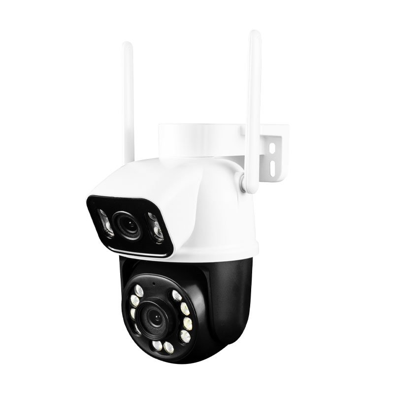 Ikevision ICSEE 6MP Wireless PTZ Dome Camera Dual Lens Motion Alarm CCTV Security Colorful Night Vision Camera