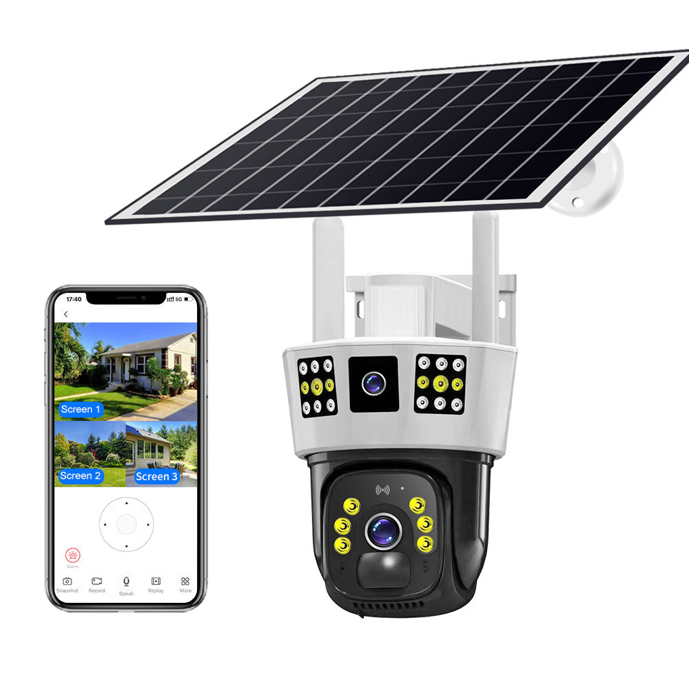 V380 4MP Outdoor Wifi Solar Camera Wireless CCTV Security Cameras Surveillance V380 solar Wifi Network camera Solar