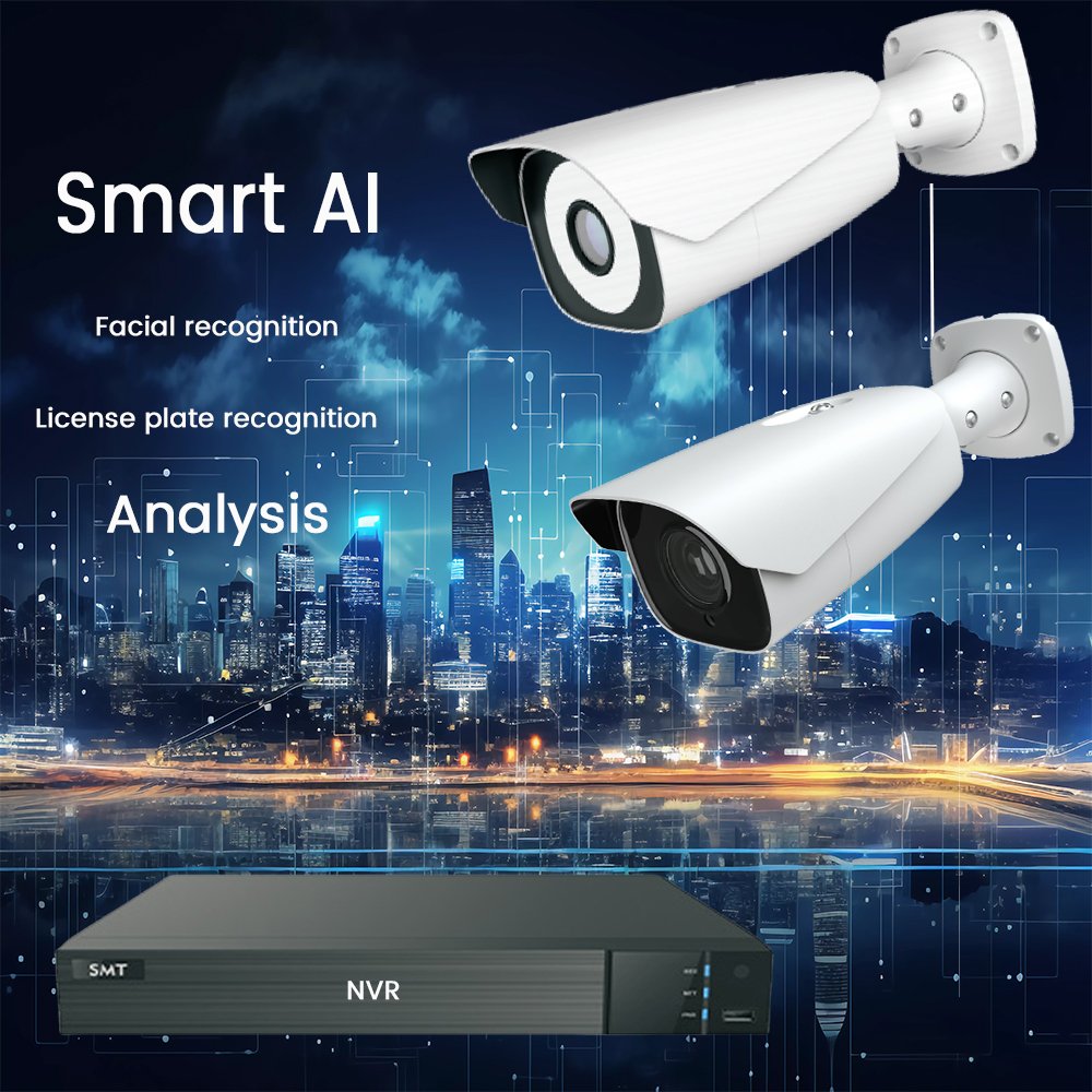 Smart AI 2MP tvt Face Detection Face Capture Face Recognition IP RTSP RTMP Camera with SDK and NVR