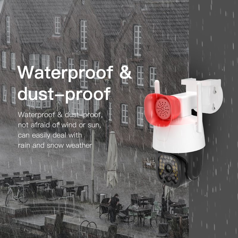 New Exclusive 3MP Full Color Night Vision HD Big Speaker High Decibel Alarm PT Cameras WIFI Network Monitor CCTV Camera