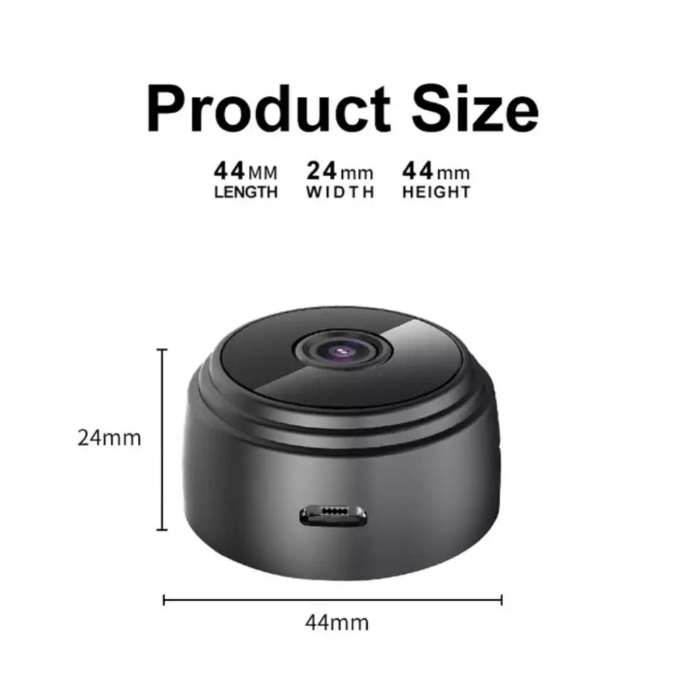 A9 Hot selling mini wifi camera HD built in battery Baby Monitor with SD Card Storage for Indoor Use as CCTV Camera small size