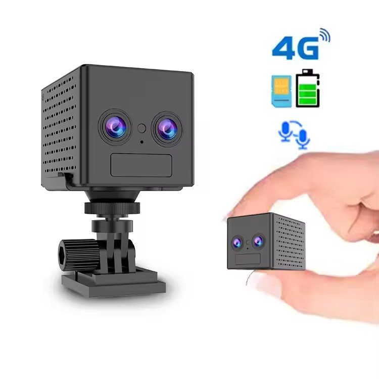 New upgrade CB75D 6X Hybrid Zoom wireless Mini battery camera 4G two way talk network camera dual lens home mini 4g camera