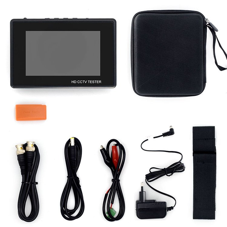 4" H.265 IP CCTV TESTER Camera 8MP AHD/TVI / CVI POE output IPC Security Camera Network Cable Test HD Analog CCTV Tester