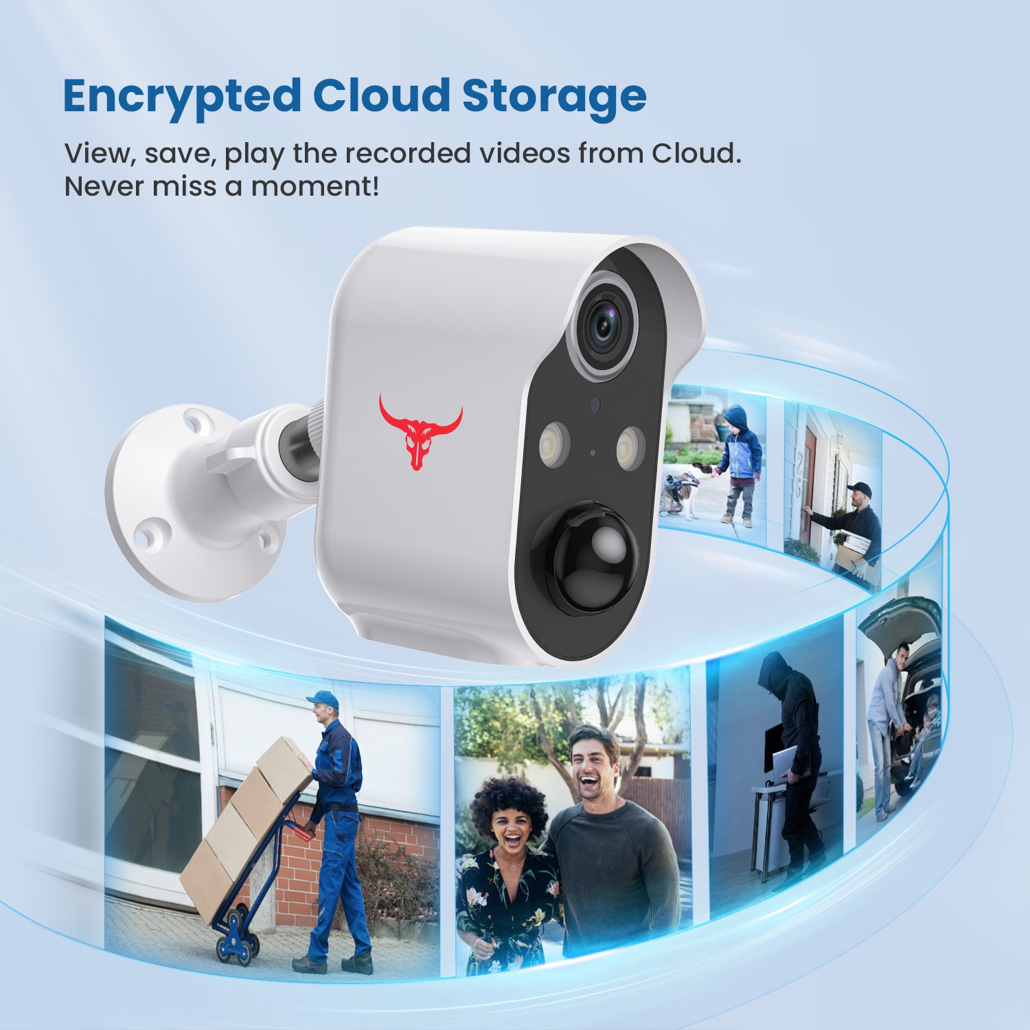 Home Security Surveillance Camera Wireless Network Camera Outdoor Waterproof Remote HD Night Vision Video Intercom Camera