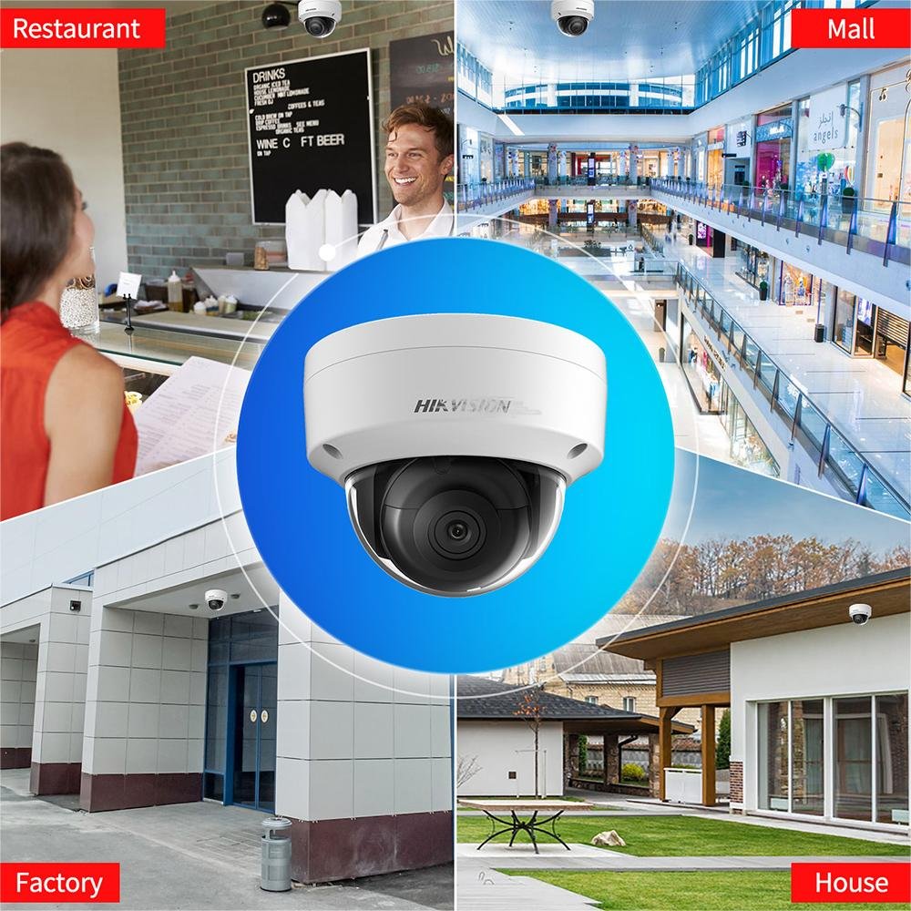 OEM hikvison Smart Hybrid Light Full Color 4MP 5MP 8MP 4K Dome Turret Bullet PoE IP CCTV Network Camera