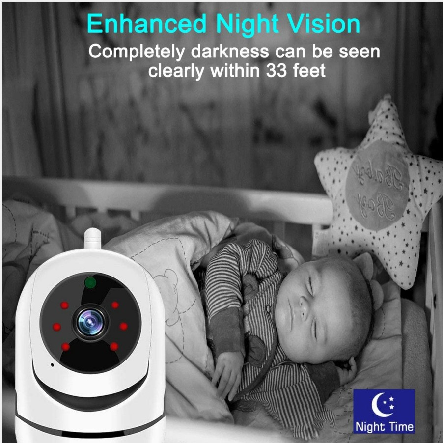 Promotion 3MP Tuya Indoor Two Way Audio Motion Detect IR Night Vision Auto Tracking Wireless Wifi Mini Baby Monitor PTZ Cameras