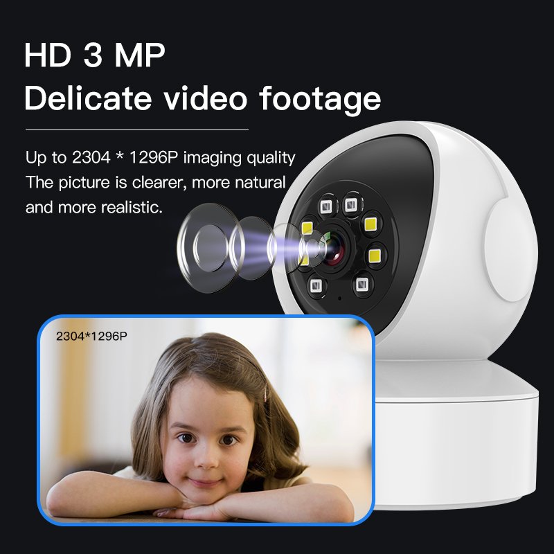 2023 cheapest Full HD Wifi Mini camera PTZ Smart AI tracking Home Security wifi IP Camera white light wireless security camera
