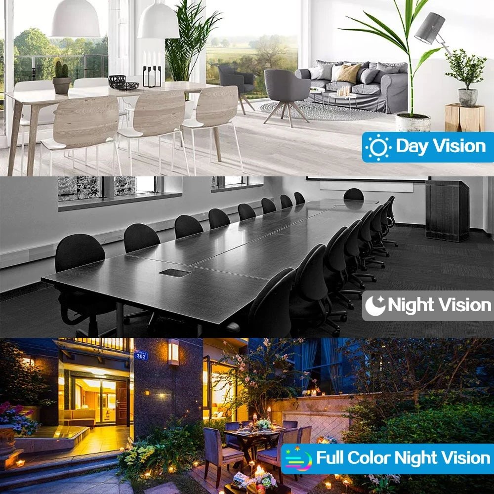 Wistino 1080P CCTV Wireless Wifi Security Camera IR Full Color Night Vision Two Way Audio Camera Security