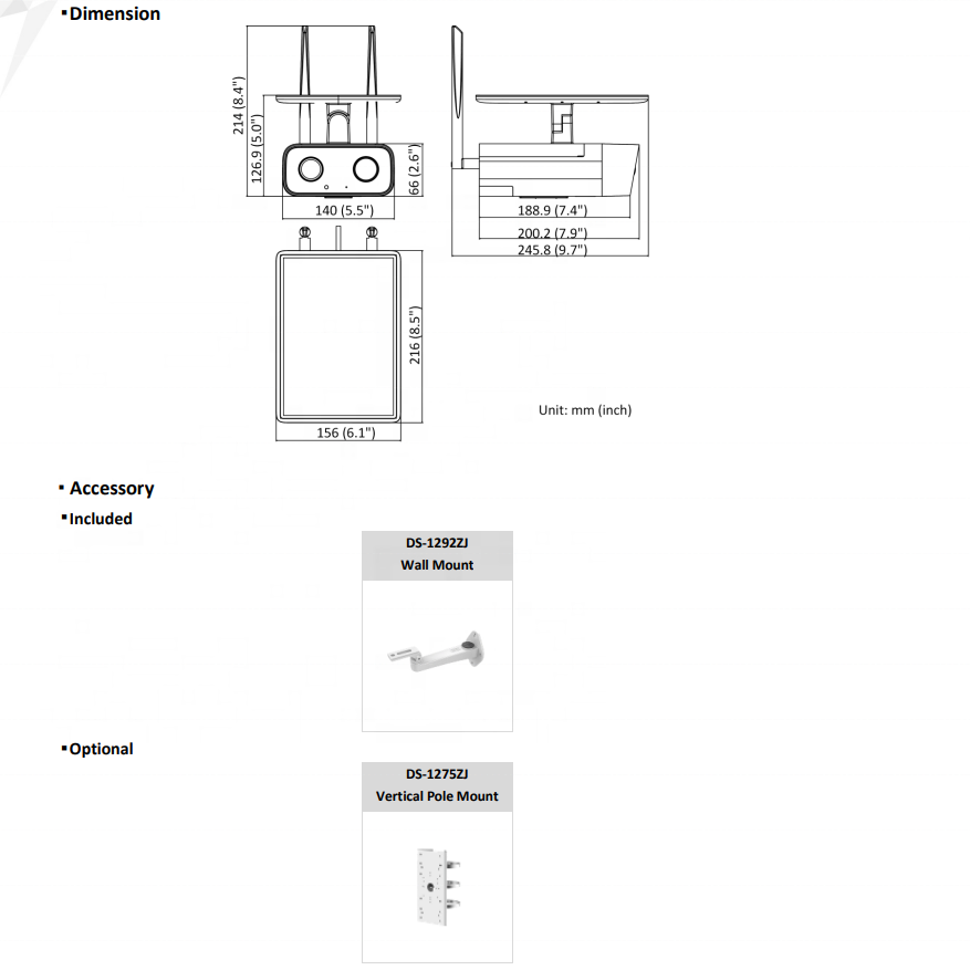 DS-2XS2T41G0-ID/4G/C04S05 Hik IP66 4MP Standalone 4G Solar-powered Built-in Battery Two-way Audio LTE PIR Security Camera