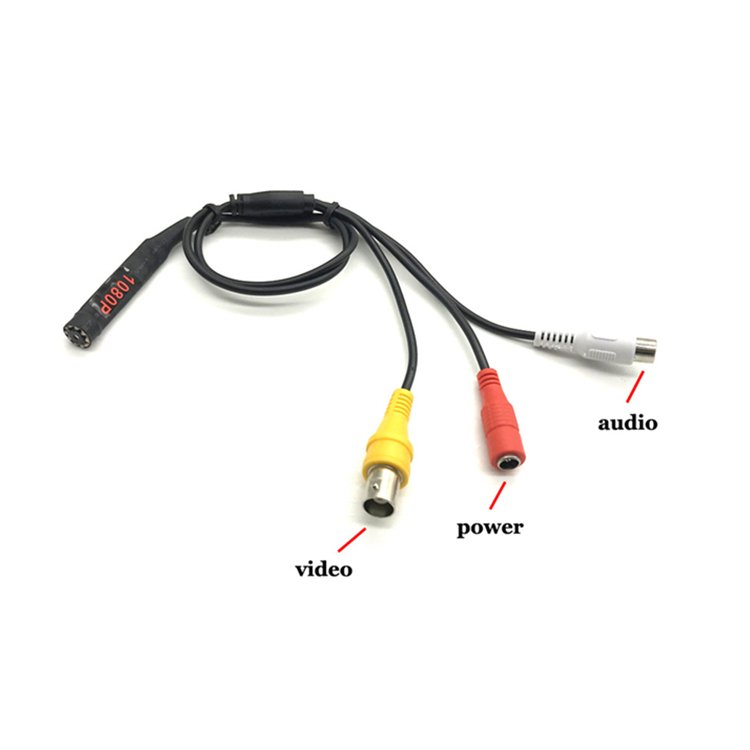 Jianvision flexible tiny micro CCTV surveillance 1080P full HD small AHD TVI CVI analog mini camera with night vision and audio