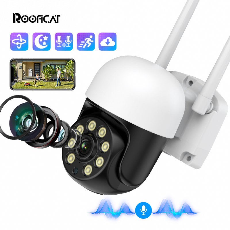 Best Selling 5MP 4K HD Wifi Ptz Camera Outdoor Indoor Wireless Ptz Baby Monitoring Pet Cctv Camera For House Security