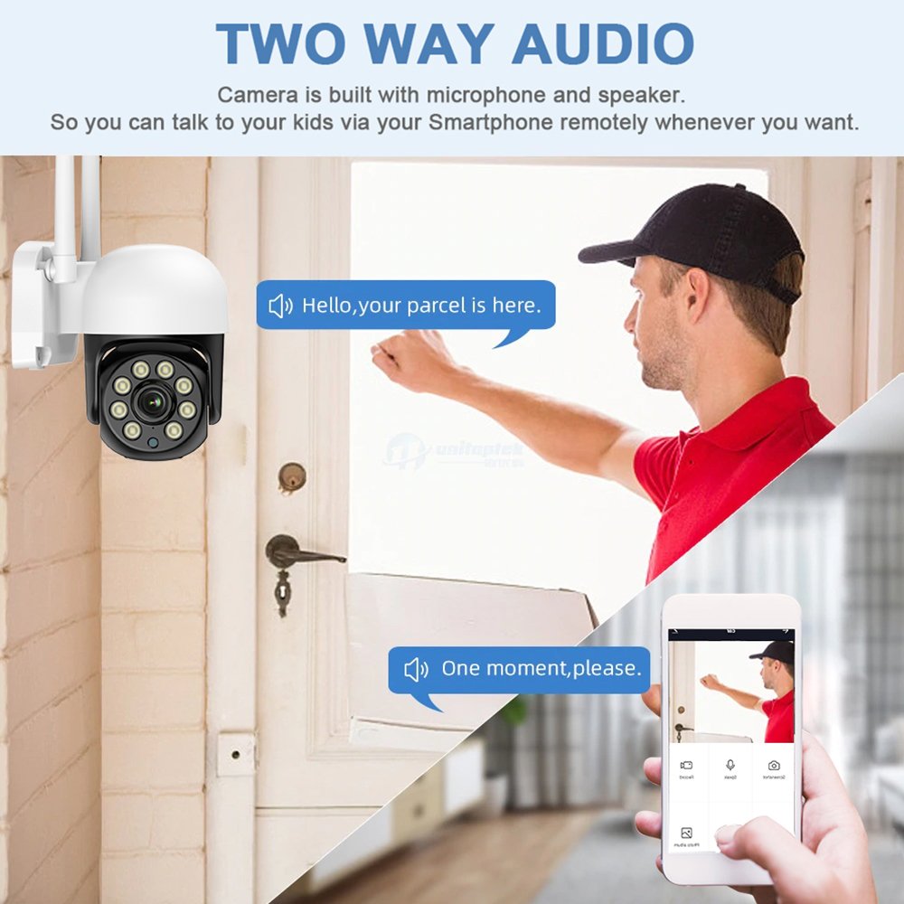 Best Selling 5MP 4K HD Wifi Ptz Camera Outdoor Indoor Wireless Ptz Baby Monitoring Pet Cctv Camera For House Security