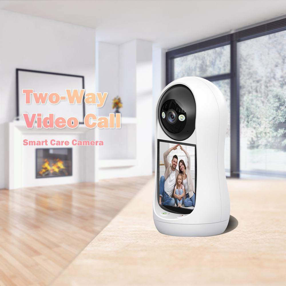 ICSEE 2MP Smart Cloud IP Indoor/Outdoor Network Camera CMOS Sensor Video Audio Visualization Screen Built-in Mic SD Card Support