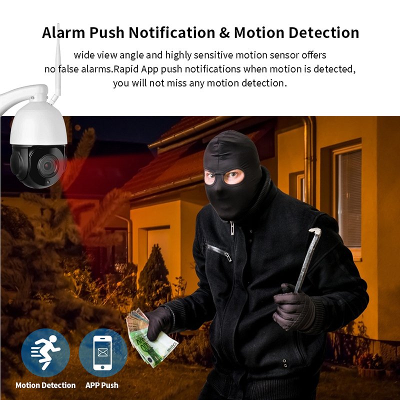 Icsee Real 4K 5MP 36X Optical Zoom Wifi Camera Network Speed Dome SD Card Outside PTZ Wireless IP Camera Outdoor CCTV Cameras