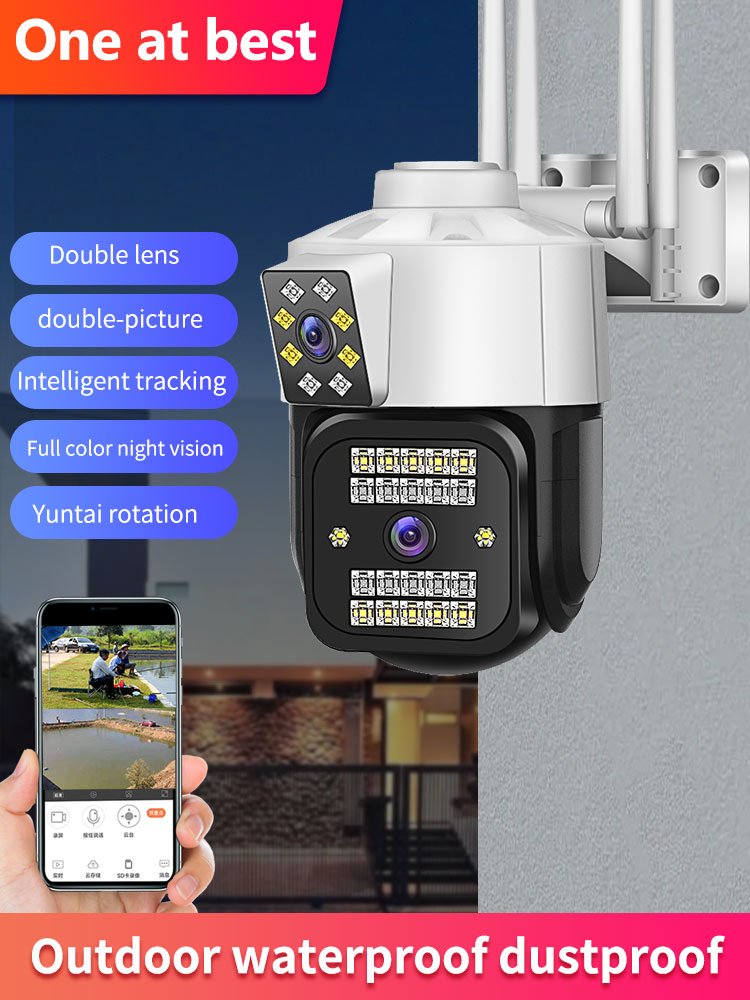 TUYA 390eye Outdoor 15X Optical Zoom surveillance WIFI security camera system ip network camera ptz Dual Lens network camera