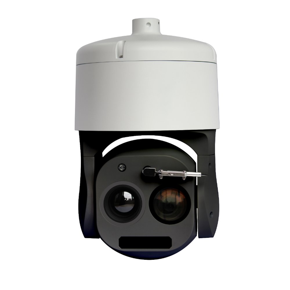 Bi-spectrum IR Dome PTZ Camera Closed-loop System 50mm Thermal Automatic Wiper Long Distance Outdoor Camera
