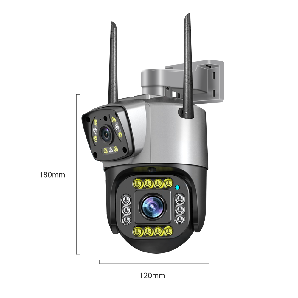 Yida 2025 V380 Two-Way Audio 4mp Dual Lens Wireless 4G Sim Card Cctv Camera Wifi Security PTZ Camera Outdoor Night vision