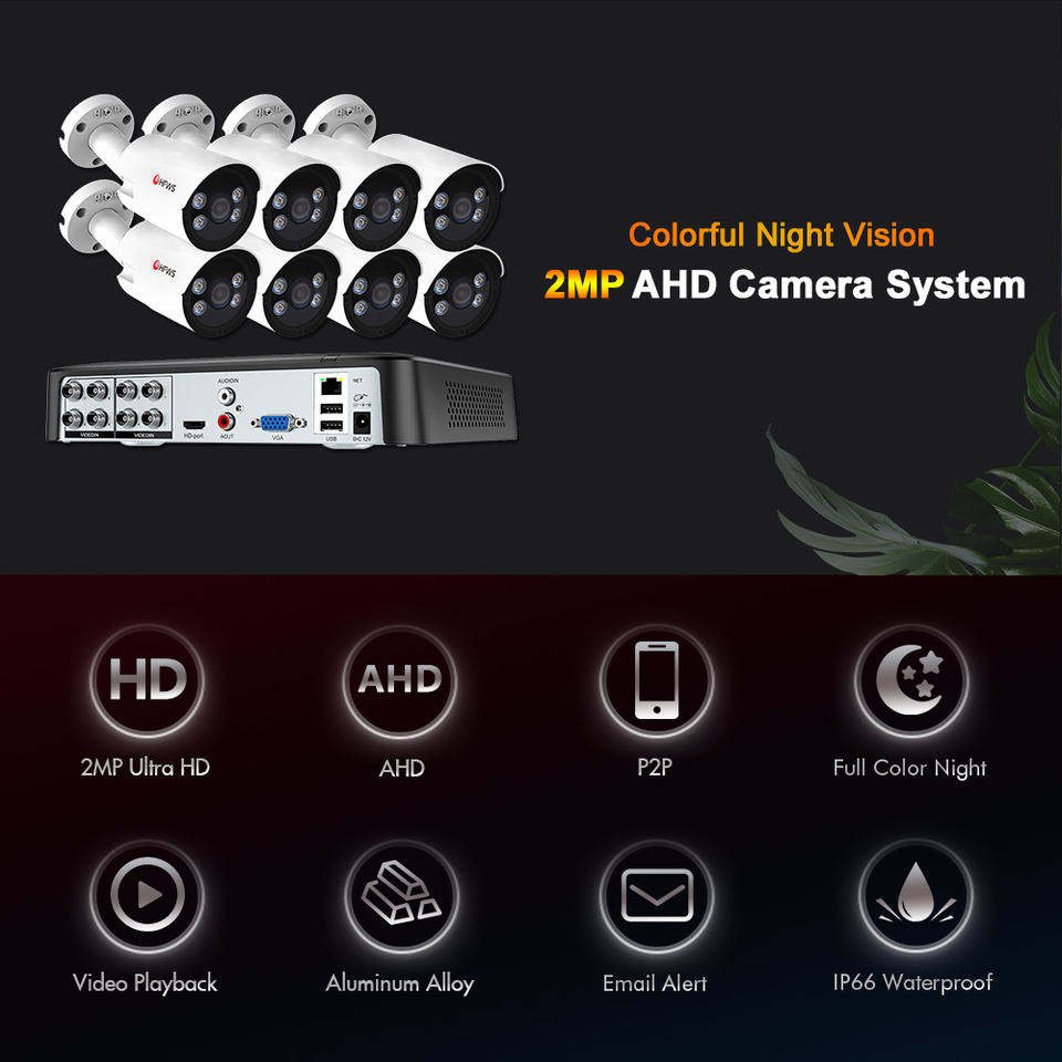 Cctv System Kit Wifi Ip Nvr Kit Security Camera System Nvr Ip Camera Wireless 8ch Remote Control Waterproof Full Hd 5mp Alexa