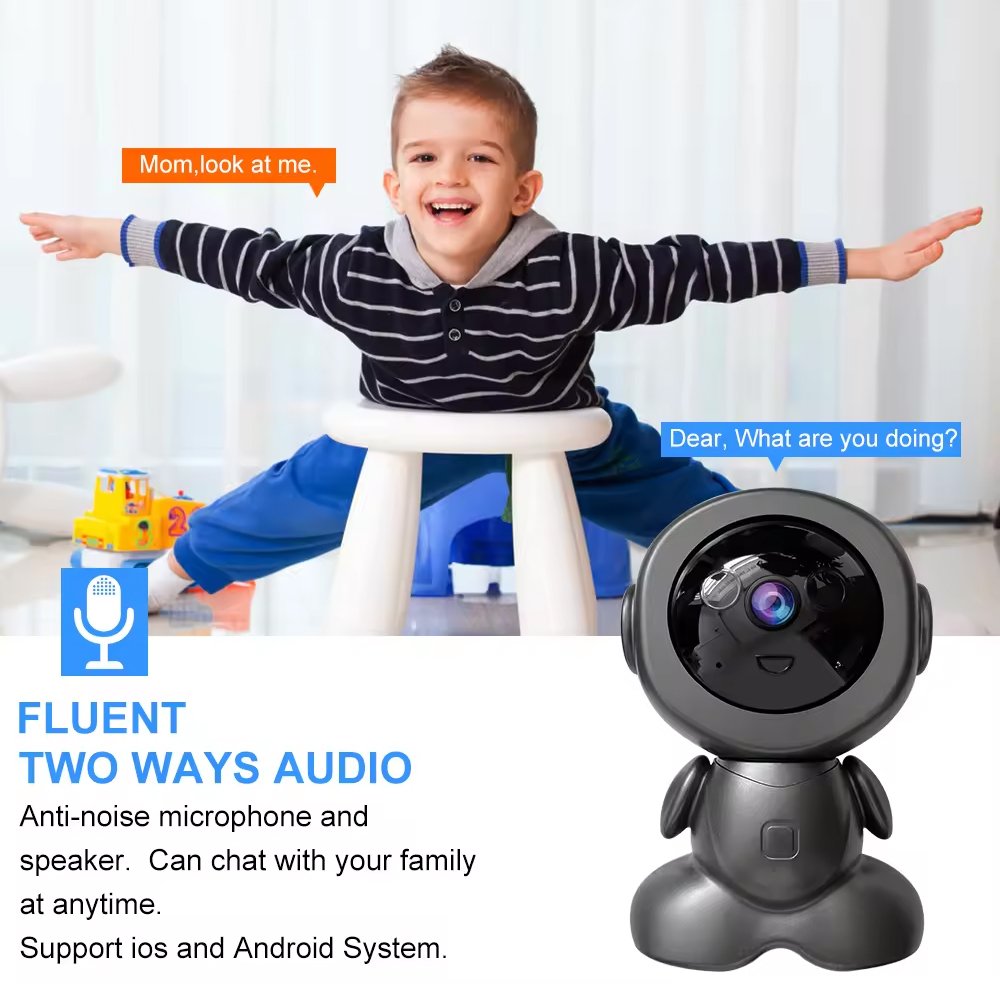Smart Home HD 720p baby monitor camera Wireless Night Vision CCTV Camera Security Camera H.265 Micro SD Card