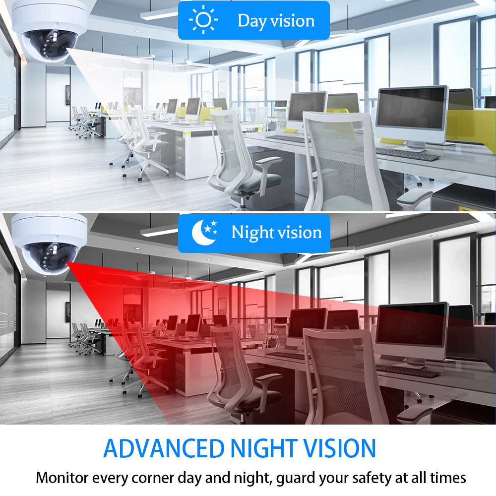 WESECUU Vandal-proof Dome IP Motorized zoom Camera cheap car 4k ip security network camera home POE ip cctv camera