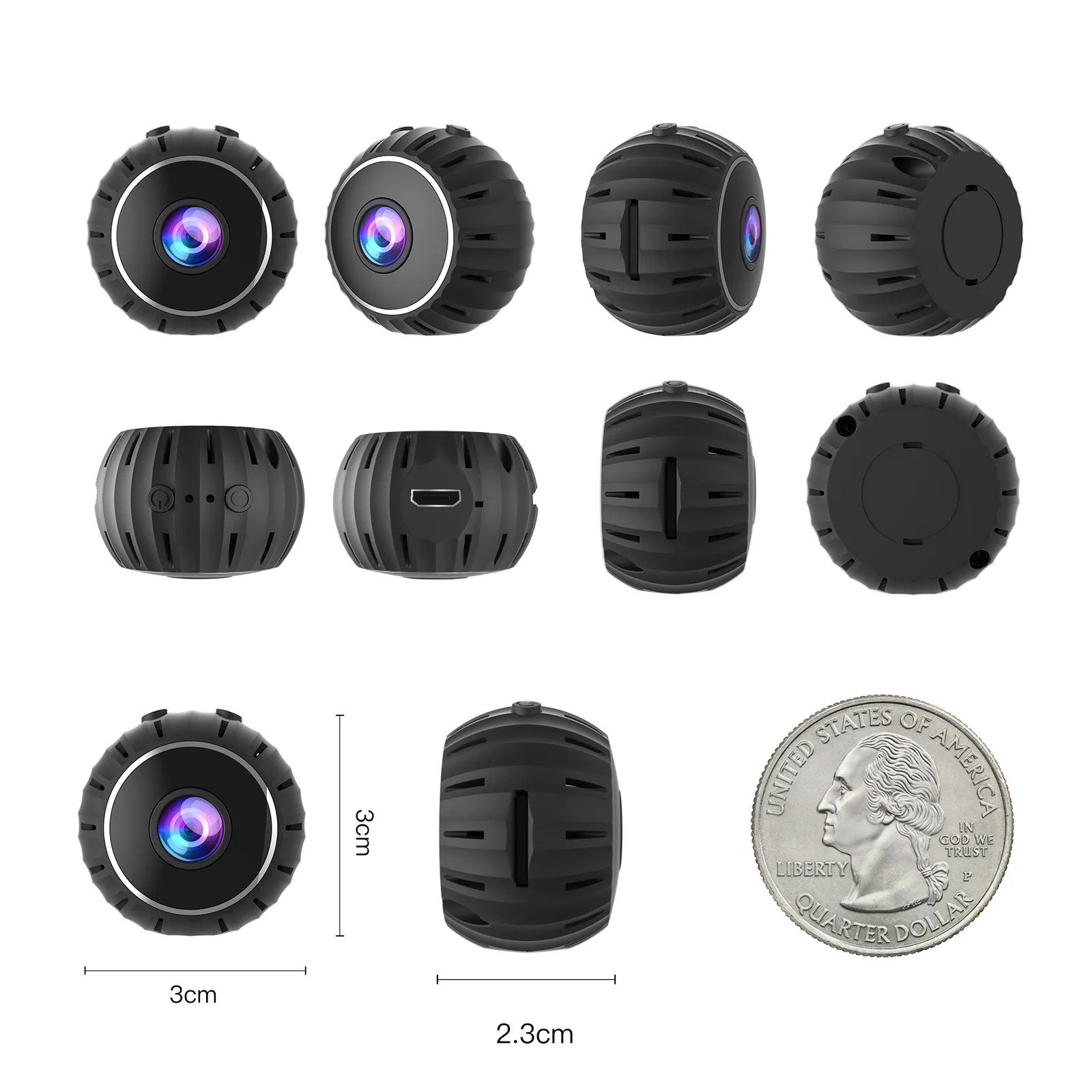Small Portable Mobile Phone Remote HD Infrared Mini Camera Full 1080P Wireless HD Infrared Night Vision WiFi Camera