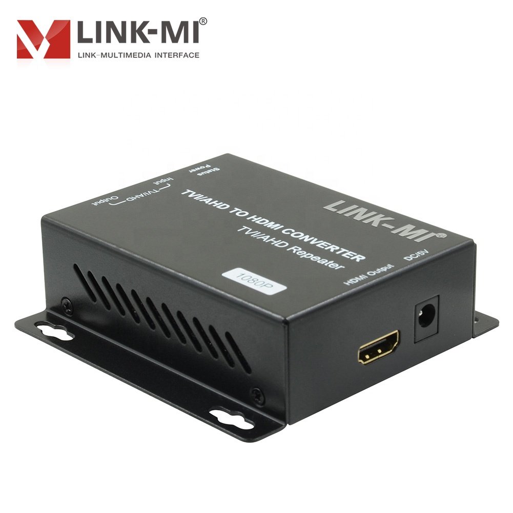 Analog TVI AHD to HDMI converter 1920x1080 for CCTV TVI Converter Support transmission distance up to 300m over coaxial cable