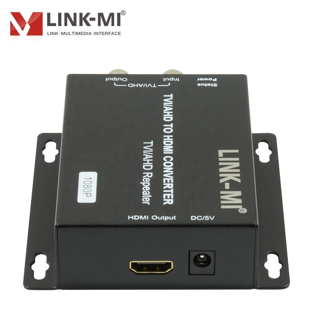 Analog TVI AHD to HDMI converter 1920x1080 for CCTV TVI Converter Support transmission distance up to 300m over coaxial cable
