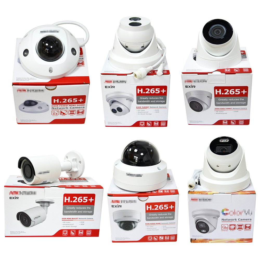 Oem and original HIK Smart Hybrid Light 2MP 4MP 5MP 6MP 8MP 4K Full Color Dome Turret Bullet PoE IP CCTV Network Camera