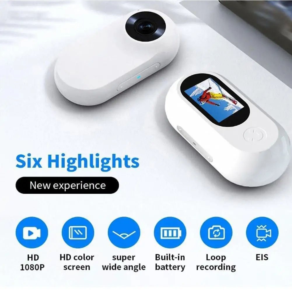 Powerful 360 Rotating Video Record Sports Action 1080p HD Mini Pet Camera With Anti-shake Function For Cycling Climbing