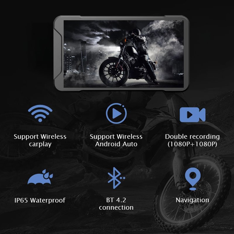 WiFi Cheap Dvr Audio Video Recorder GPS Speed Driving Recorder Motorcycle Carplay Camera Motorcycle Carplay With Camera