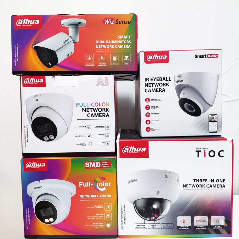 Dahua in stock 8 MP Smart Dual Illumination Active Deterrence Fixed-focal Eyeball WizSense IPC-HDW3849H-AS-PV-S3 Network Camera