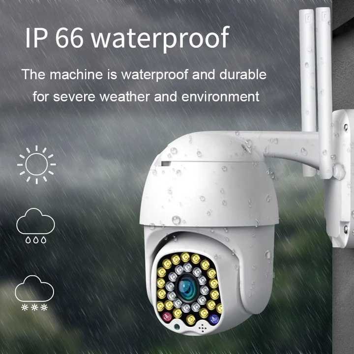 PoE Wireless Network Full-Color Night Vision PTZ Camera AI Technology Indoor Outdoor Monitoring CMOS Sensor NVR SD Card Cloud