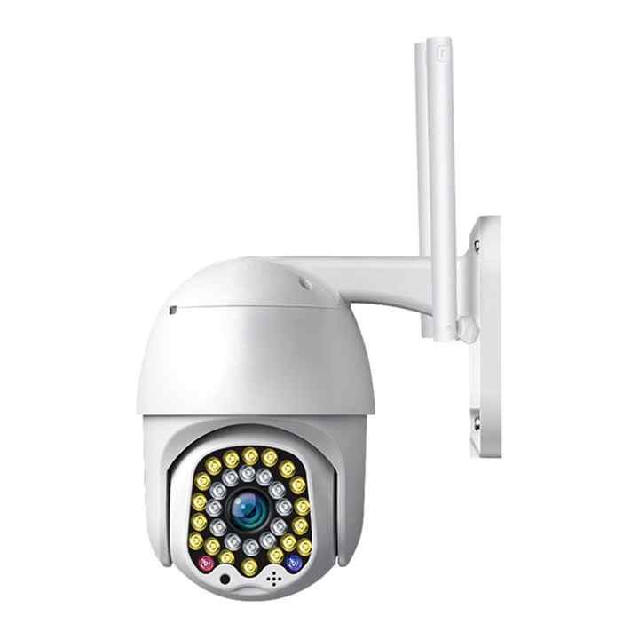 PoE Wireless Network Full-Color Night Vision PTZ Camera AI Technology Indoor Outdoor Monitoring CMOS Sensor NVR SD Card Cloud