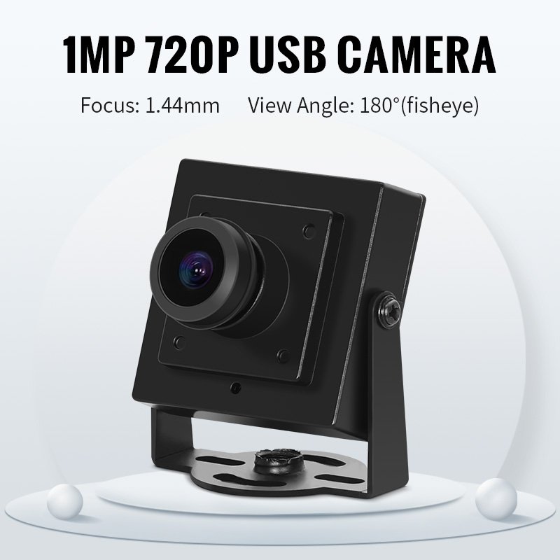 3200 720P H65 1.44mm 180degree fisheye lens HD backlighting USB Free Drive Machine vision industrial mini camera