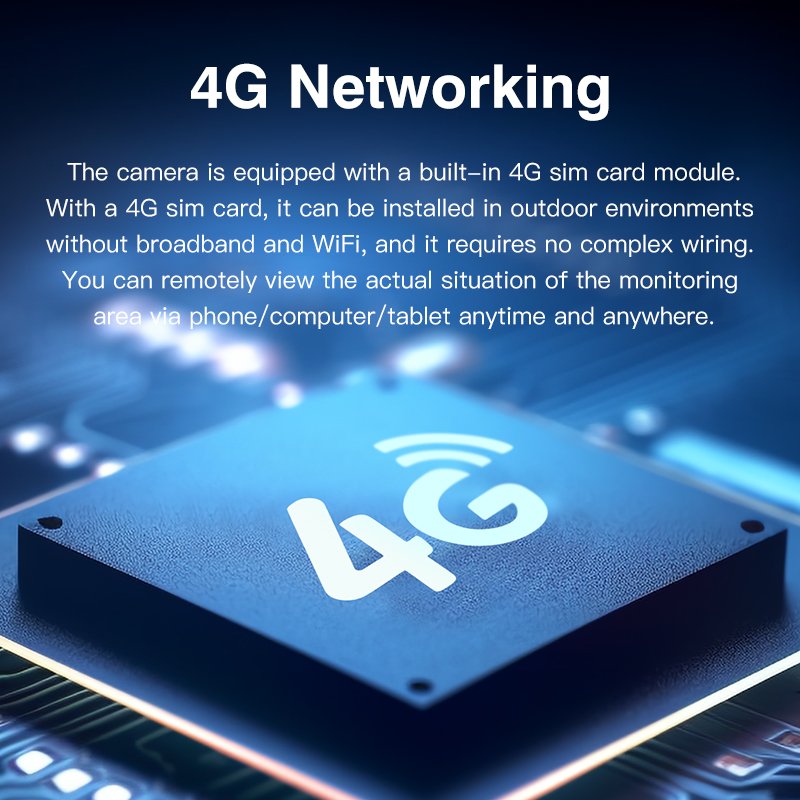 4G LTE UK EU Sim Card Camera Outdoor Solar Camera Security 4MP 1080P PTZ Wireless CCTV Surveillance Monitor Solar Powered