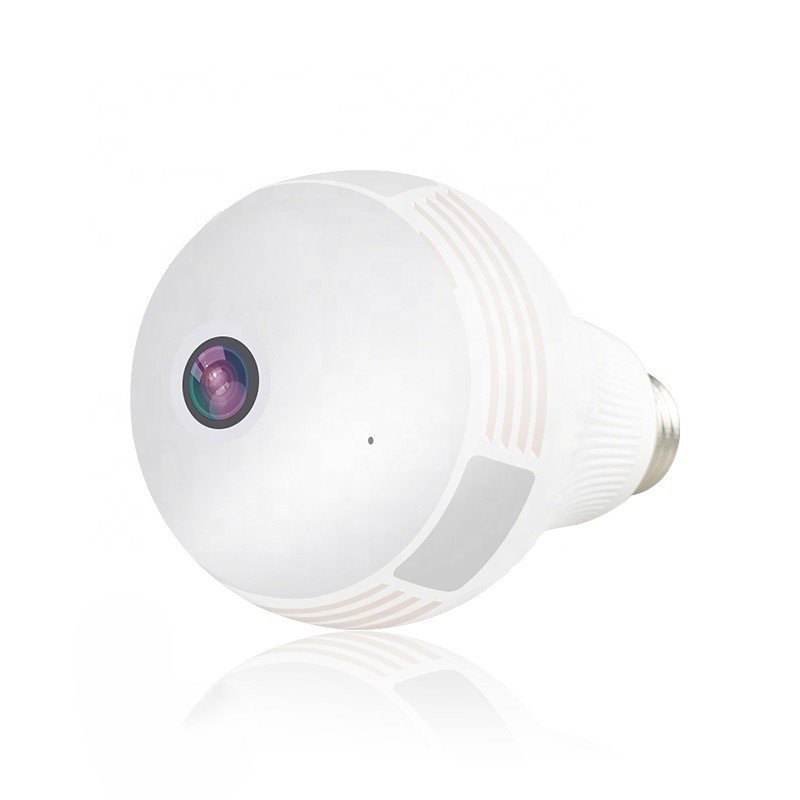 New Verson V380 2MP 1080P Indoor Panoramic 360 Fisheye Night Vision IP Wireless WiFi Led Light Bulb Camera