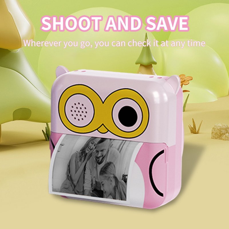 Cheap D2 Kids Print Camera 2.0inch HD Screen 4800 Pixels Photograph Fun Games Music Playback Digital Mini Kids Camera Printer