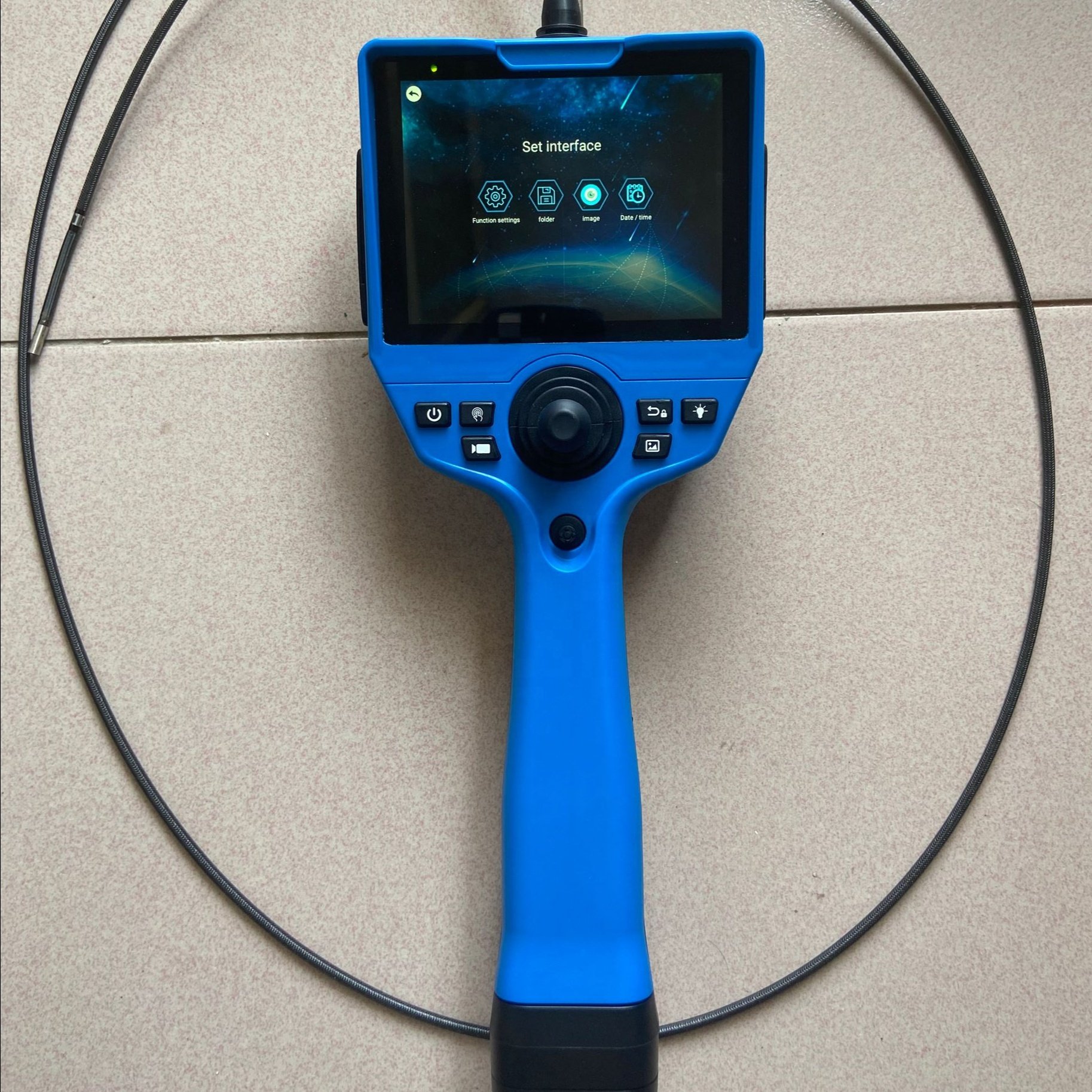 Articulating endoscope inspection camera with 1000,000 pixels, 15--infinity Depth of field, 360 degrees articulation